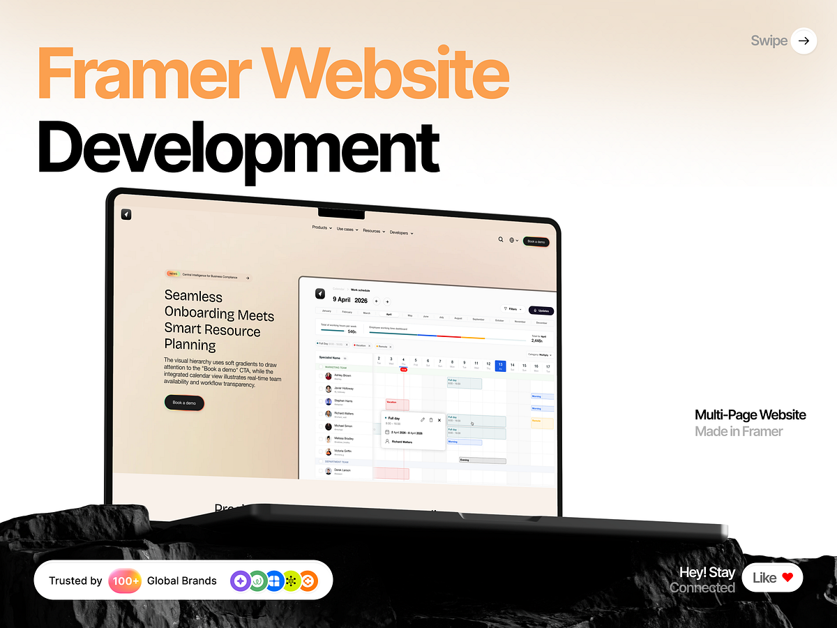 Multi-Page SaaS Website Design in Framer