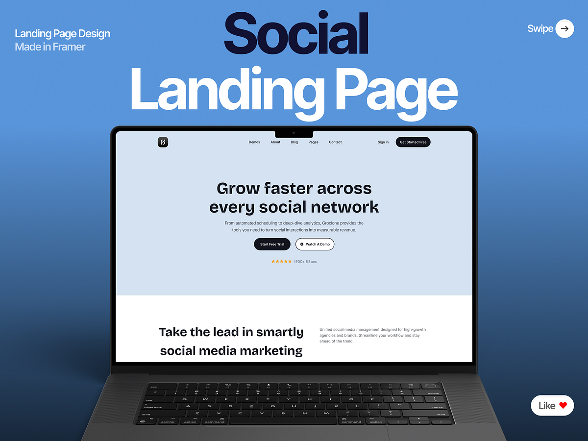 Social Velocity: The Growth Engine / Landing Page