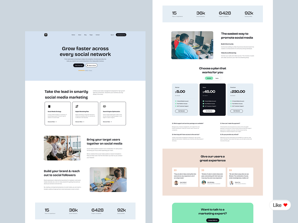 Social Velocity: The Growth Engine / Landing Page Image 1