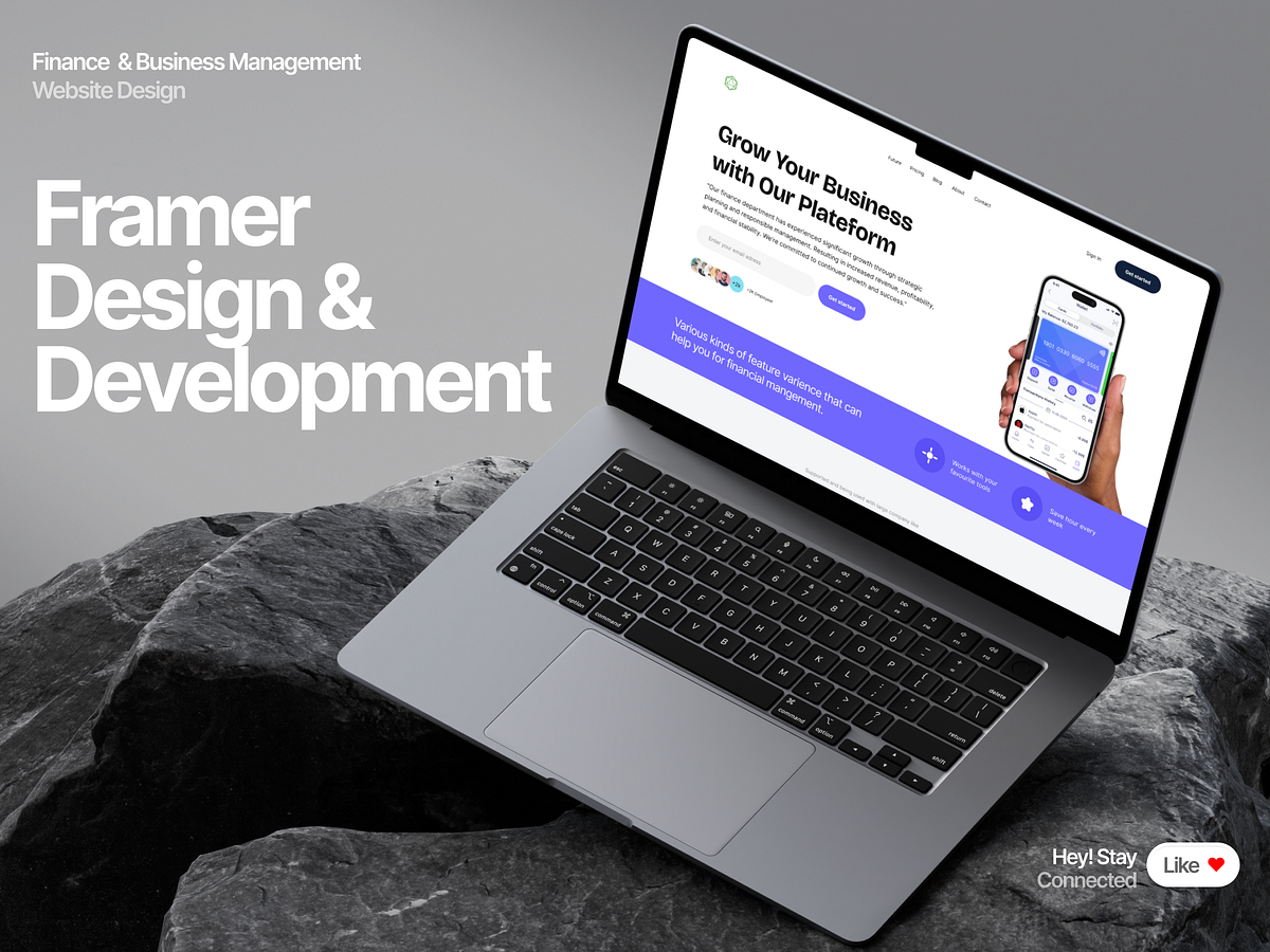Finance & Business Management | Framer Landing Page Development