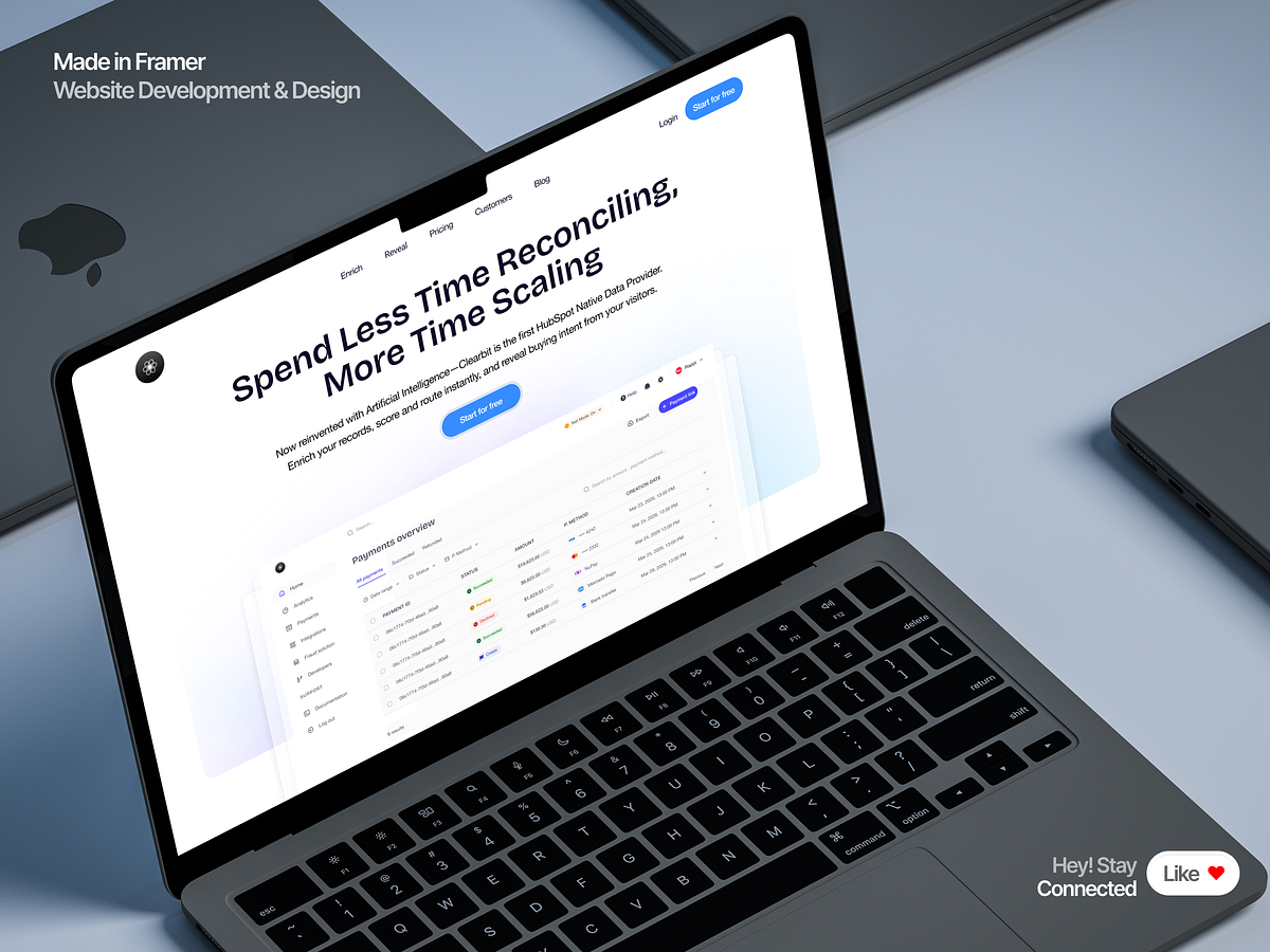 SaaS Landing Page Design: Data Enrichment & AI Scaling