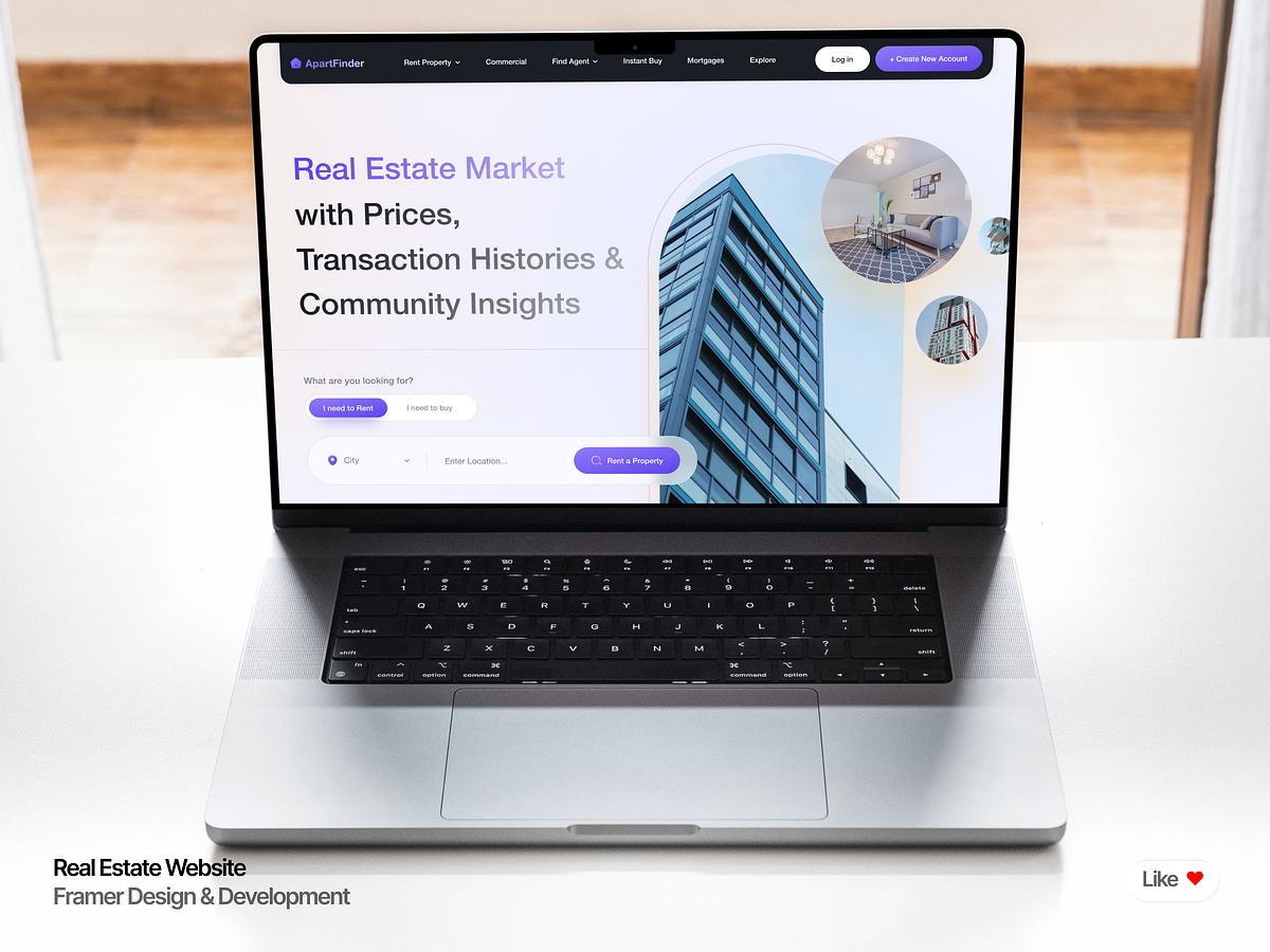 ApartFinder: Framer Website Design & Development