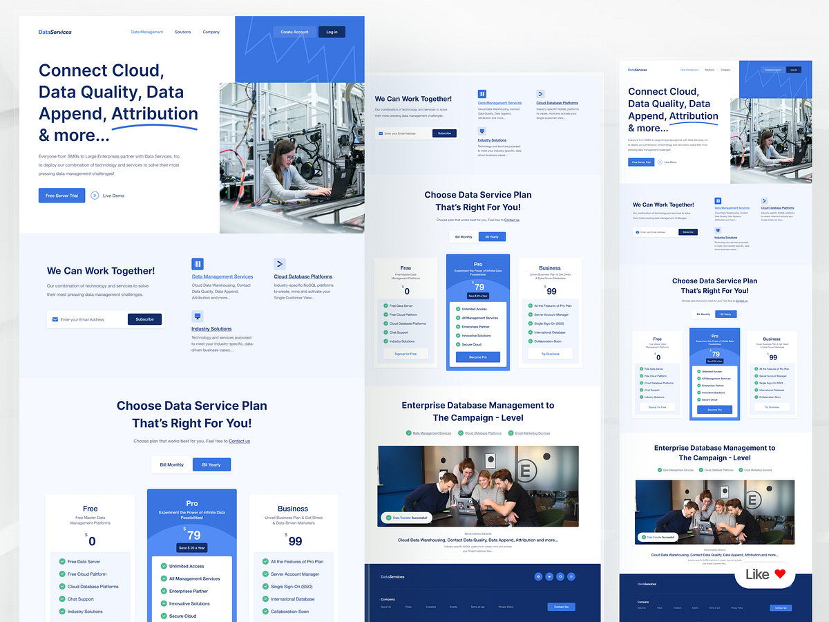 DataServices: Unified Cloud Data Management | Landing Page