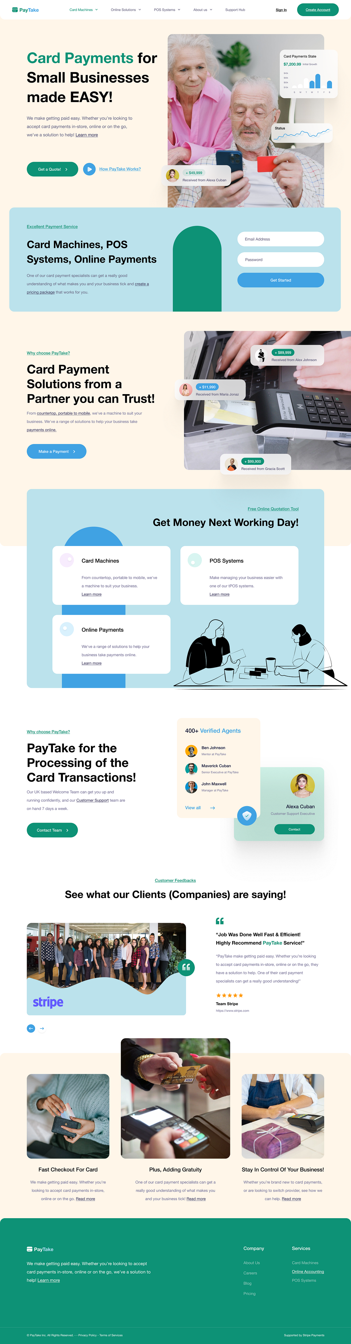 PayTake — Seamless Card Payment Solutions for Small Businesses Image 1