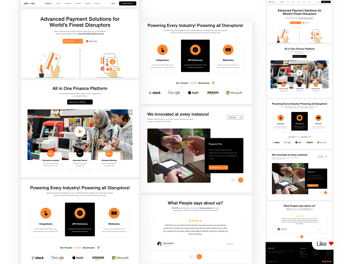 BeCoinPay: Advanced Payment Solutions | Landing Page | Framer Image 0
