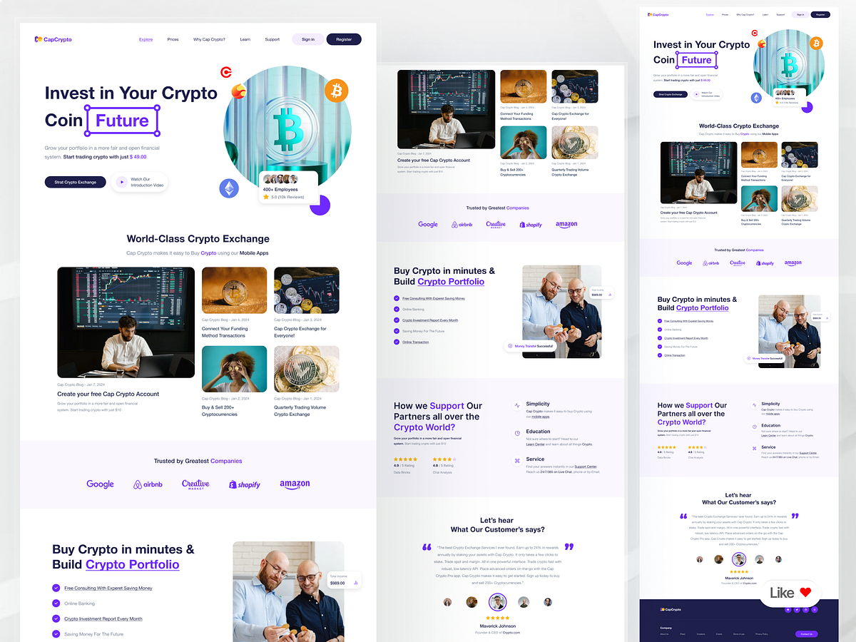 CapCrypto: The Future of Digital Assets | Framer Website Image 0