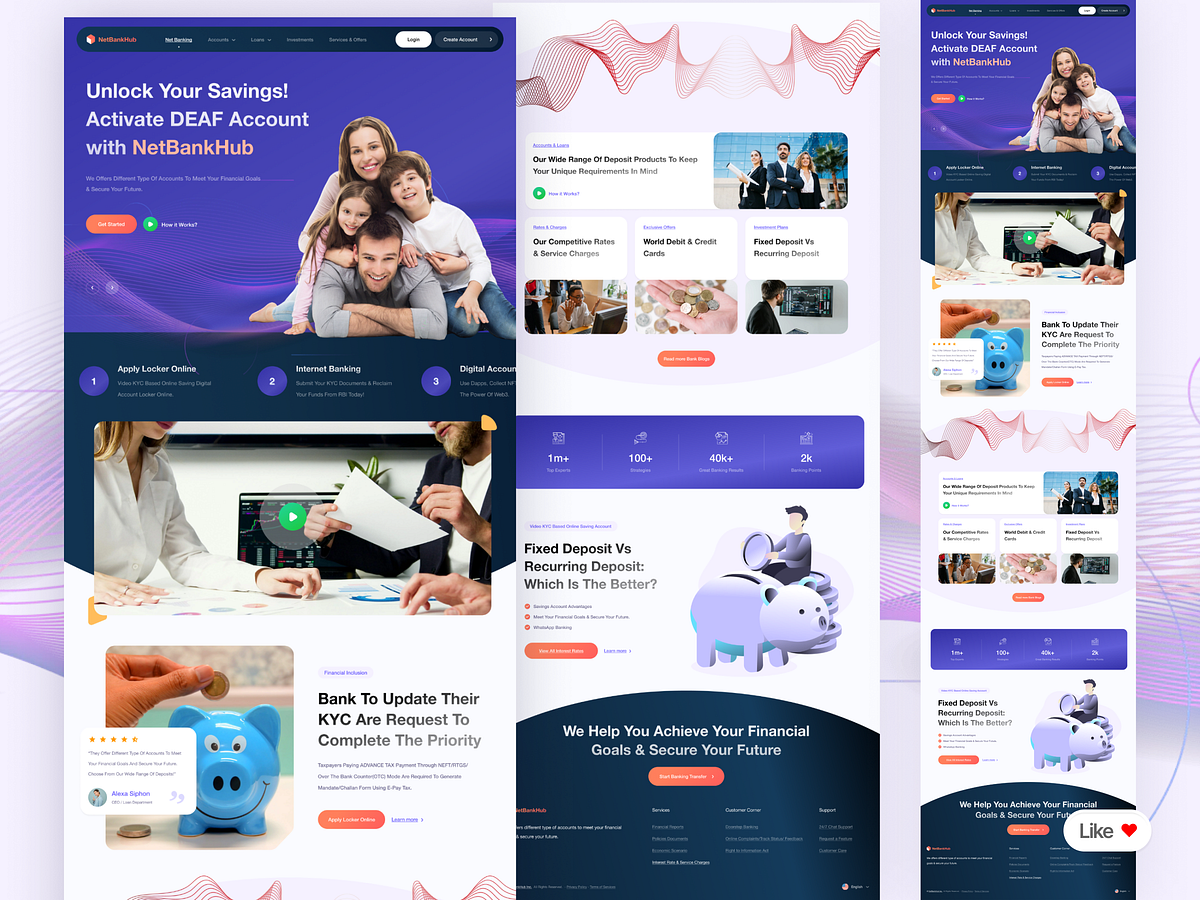 NetBankHub | Modern Fintech & Digital Banking Landing Page Image 0