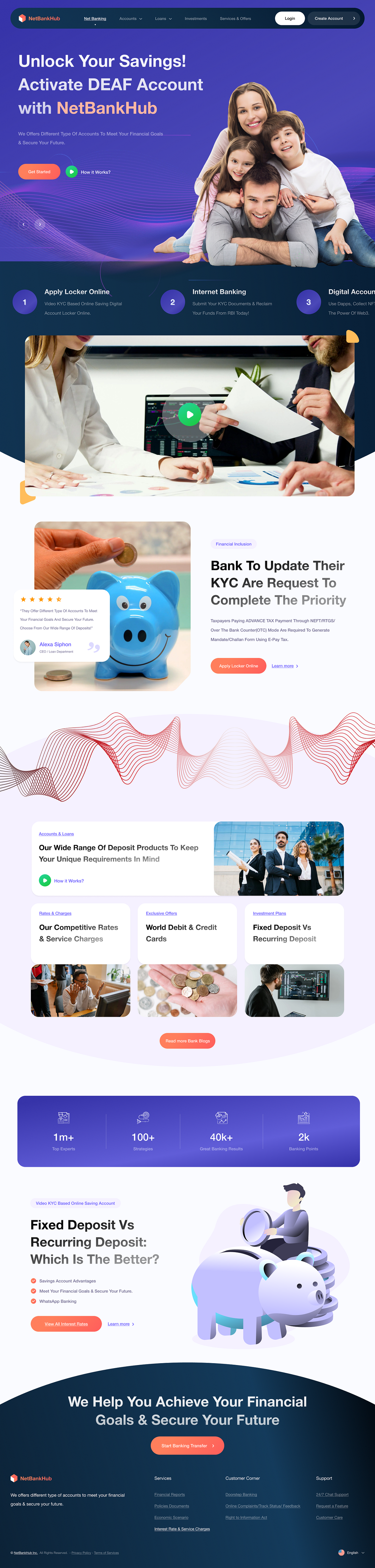 NetBankHub | Modern Fintech & Digital Banking Landing Page Image 1