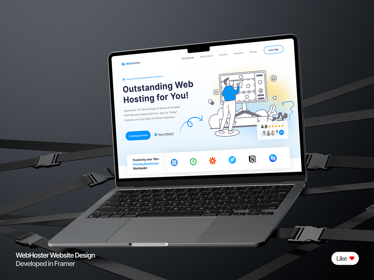 WebHoster | Scalable Web Hosting & AWS Solutions | Framer Expert