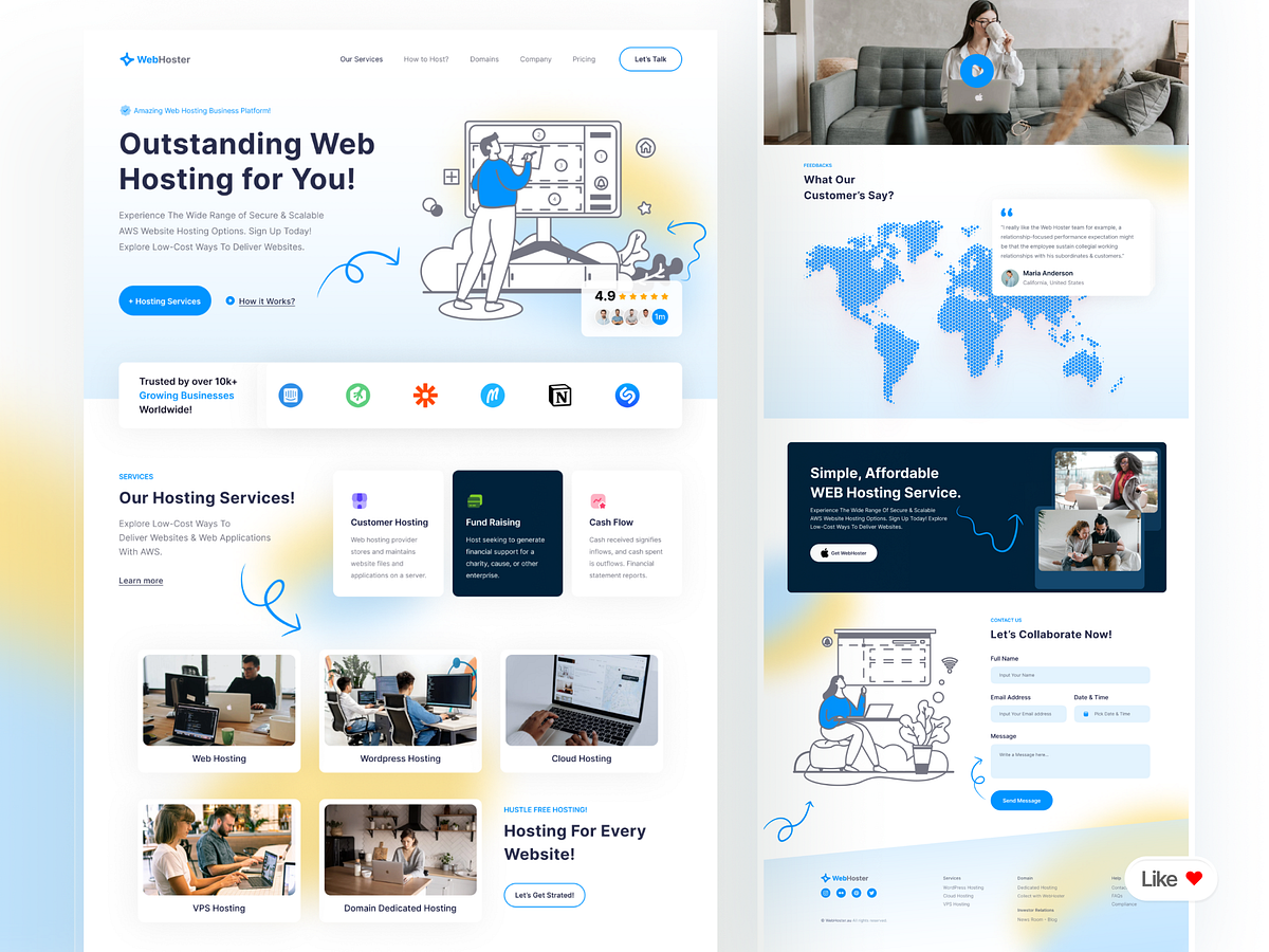 WebHoster | Scalable Web Hosting & AWS Solutions | Framer Expert Image 0