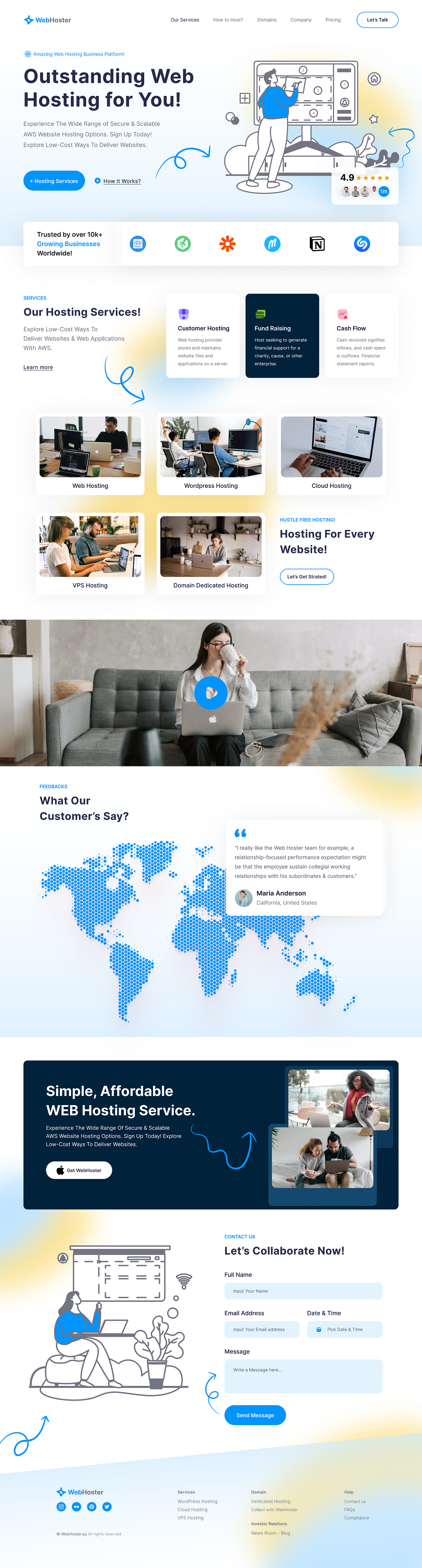 WebHoster | Scalable Web Hosting & AWS Solutions | Framer Expert Image 1