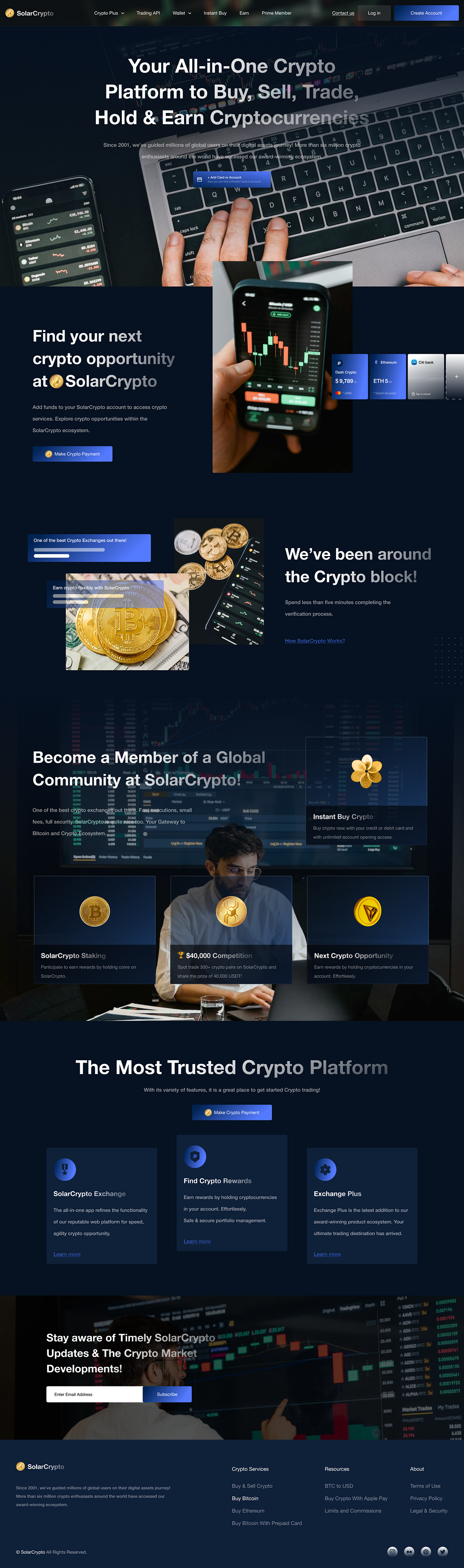 SolarCrypto | All-in-One Cryptocurrency Trading Platform | WEB Image 1