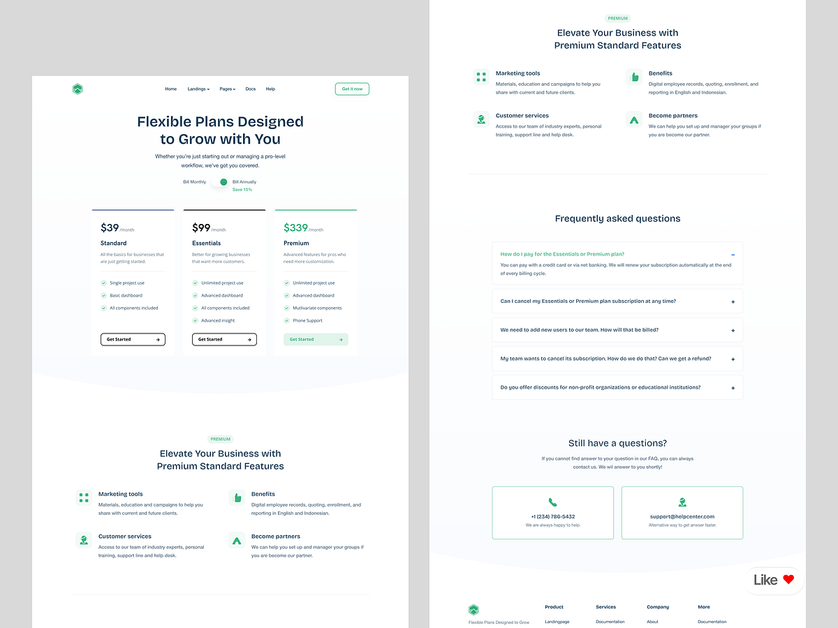 Modern SaaS Pricing & Landing Page Design | Framer Build Image 0