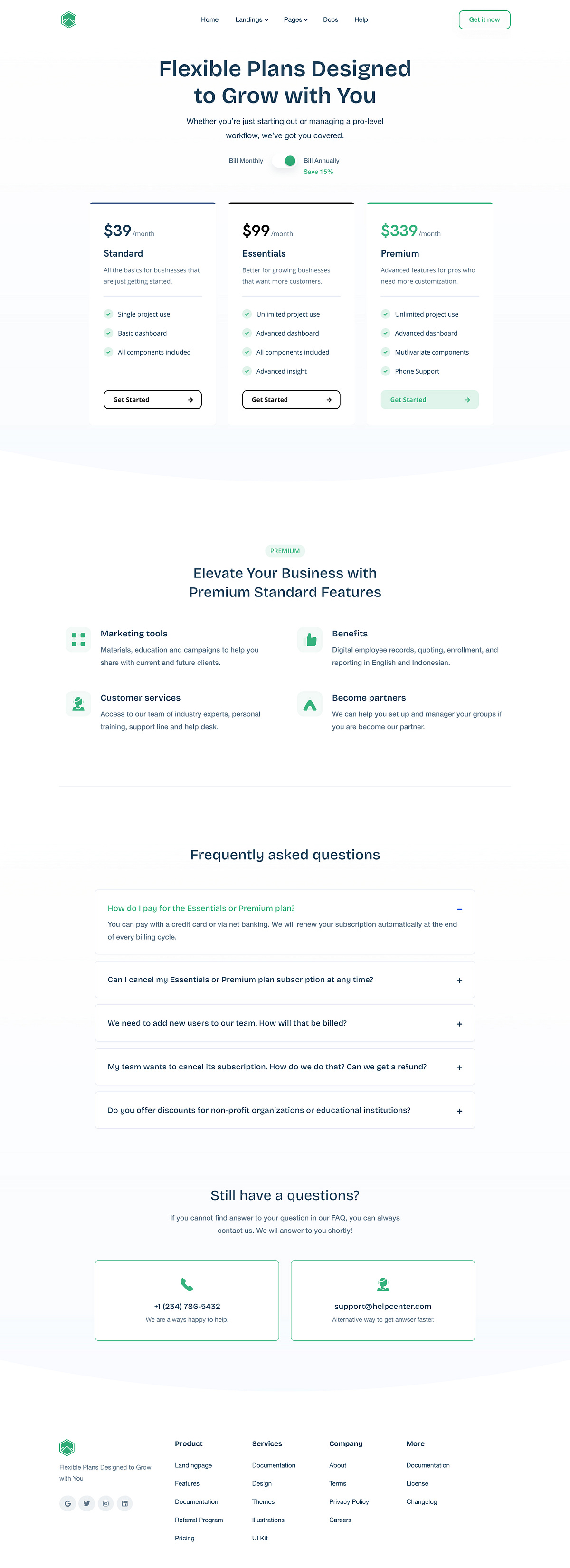 Modern SaaS Pricing & Landing Page Design | Framer Build Image 1