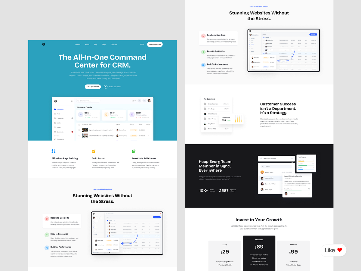 CRM Command Center | Framer Website | Landing Page Image 0