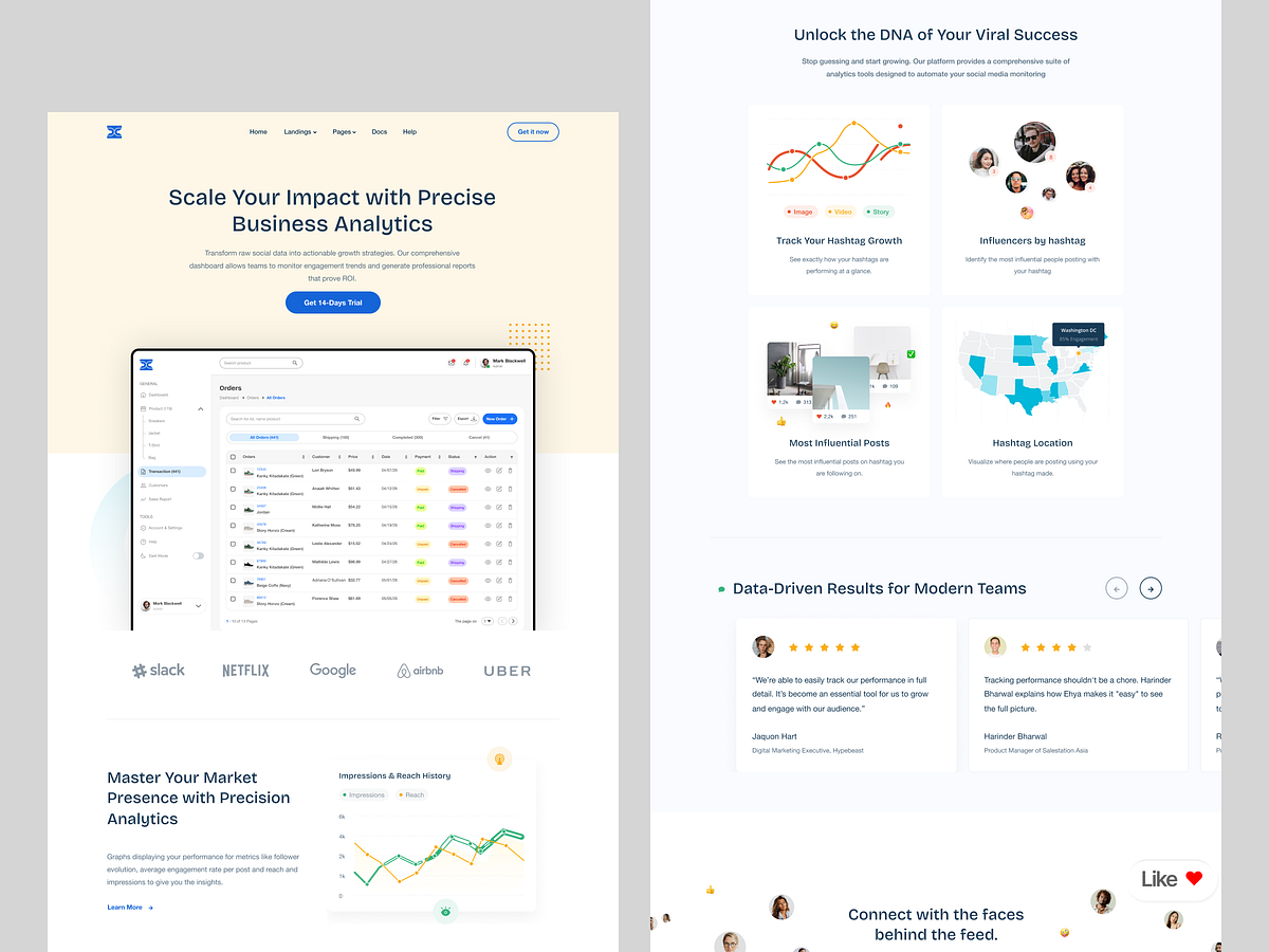 🎯 Raw Data, Simplified: Business Analytics Framer Website Image 0