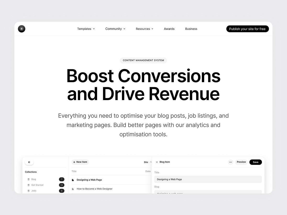 CMS Landing Page Design – Boost Conversions 🚀
