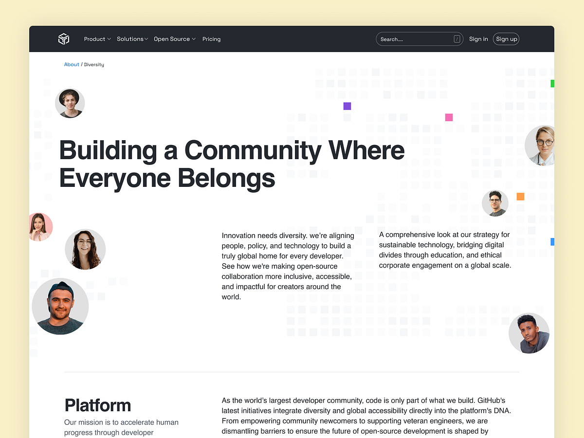 Community & Diversity Web Design & Development