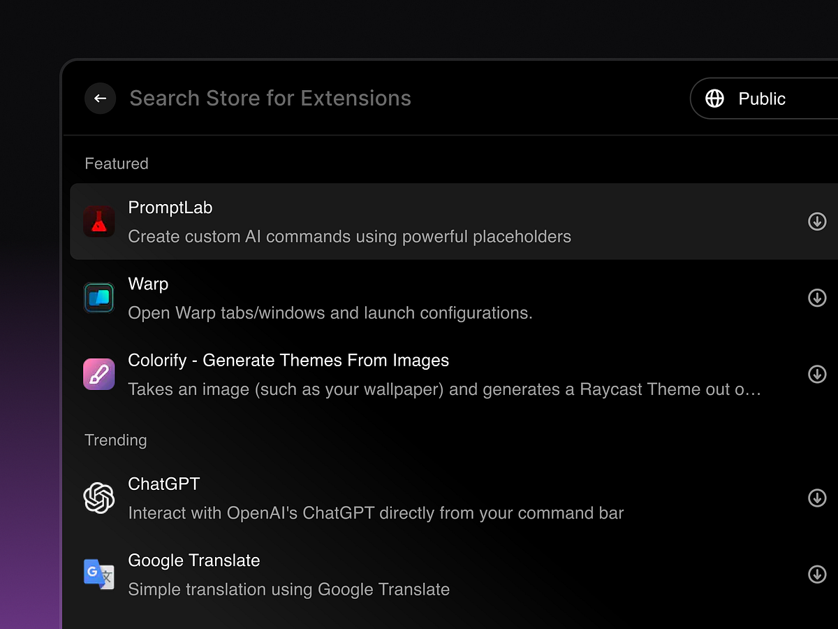 Spotlight Search — Extensions & Plugins / Dark Mode UI
