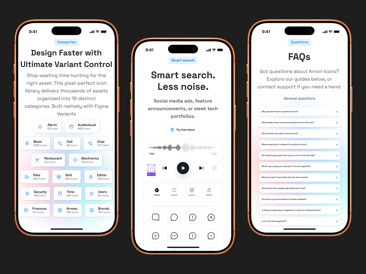 💎 Ultimate Fluid Icon System | Responsive UIUX Design Image 0