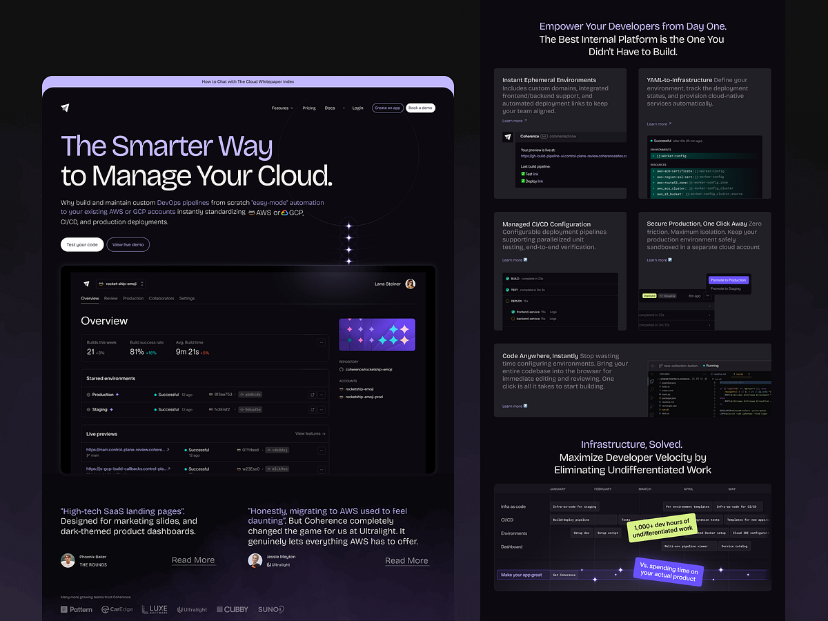 Next-Gen DevOps & Cloud Management Landing Page