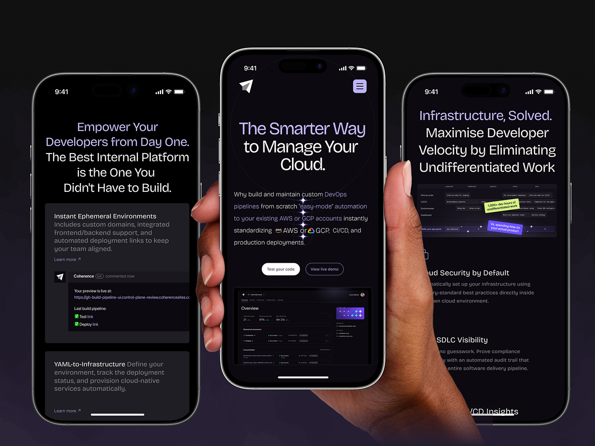 Coherence — Mobile UX & Framer Prototype Showcase