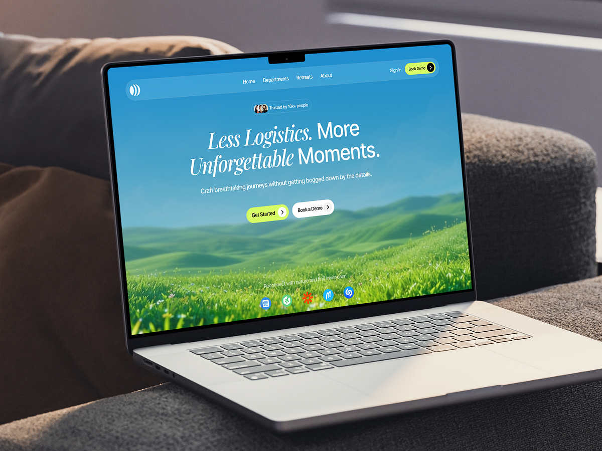 Moments — Natural Aesthetic Landing Page Design Image 0