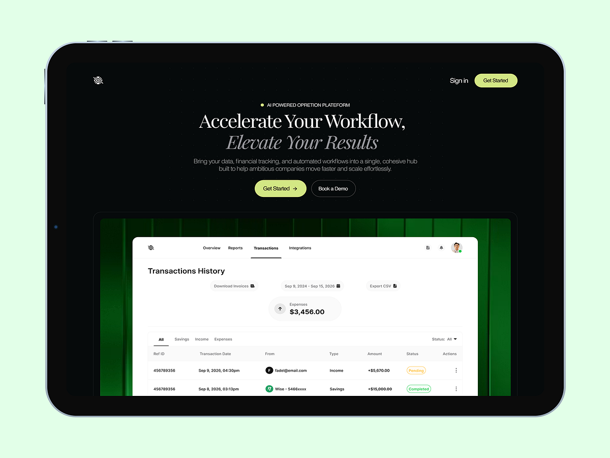 ⚡ Effortless Scale — Operations Landing Page Design Image 0