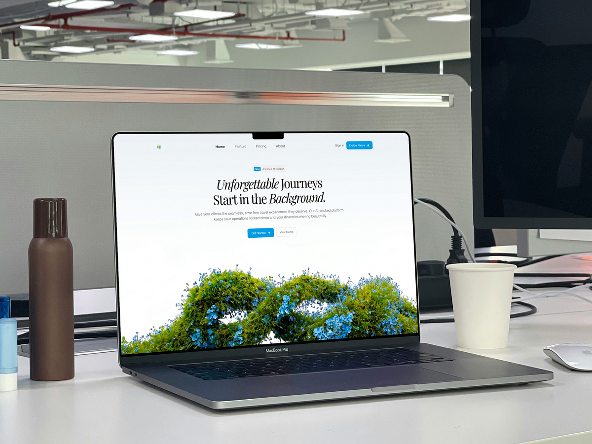 🌍 Unforgettable Journeys — AI Travel Platform | Web Design Image 0