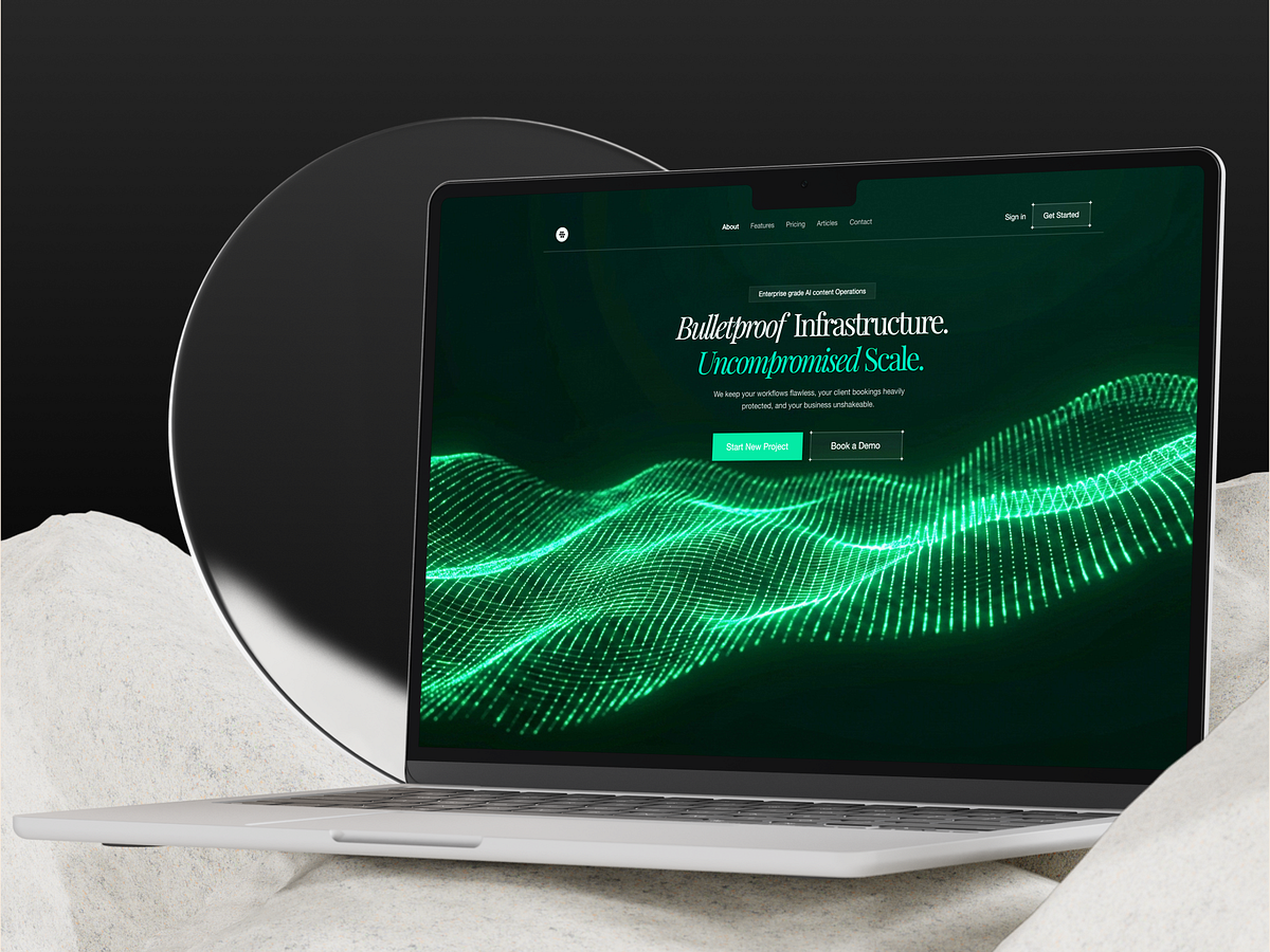 🟢 Uncompromised Scale — AI Operations Landing Page Image 0