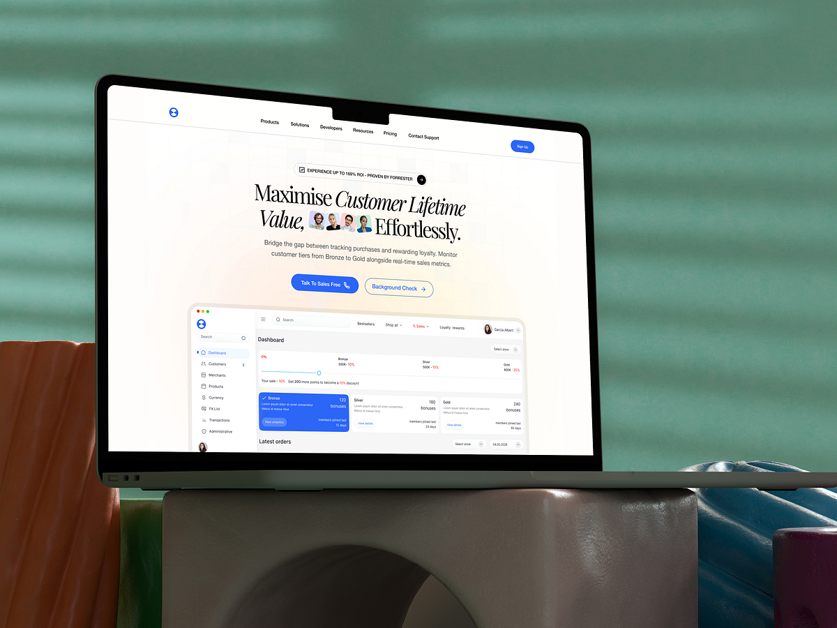 💎 Effortless Loyalty — Customer Retention Landing Page UIDesign Image 0