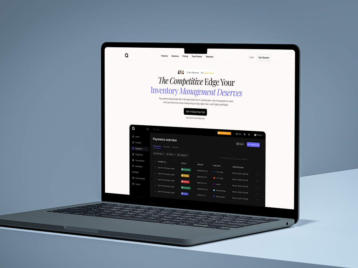 ⚡ The Competitive Edge — Inventory & Payments Landing Page Image 0