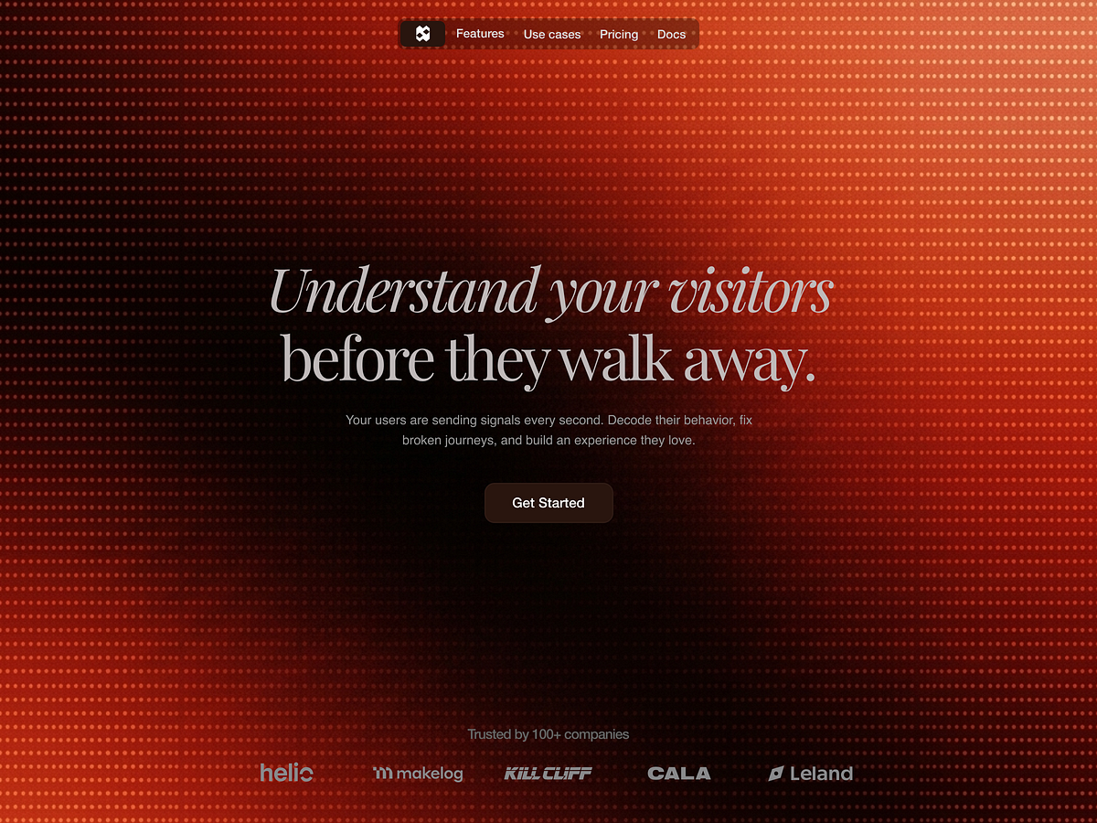 Signal — Visitor Analytics Landing Page 🔥
