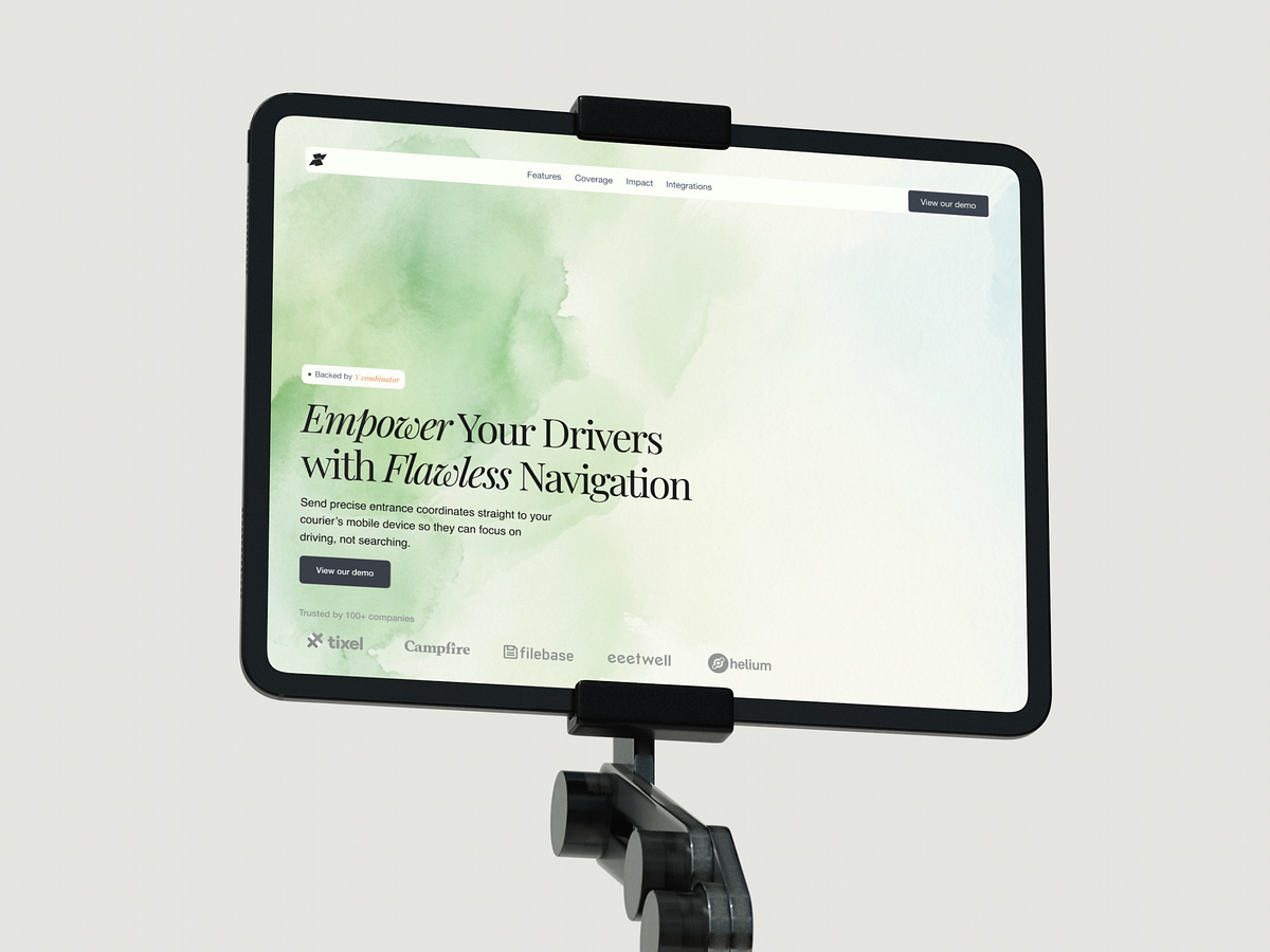 Navigation SaaS Landing Page 🌿