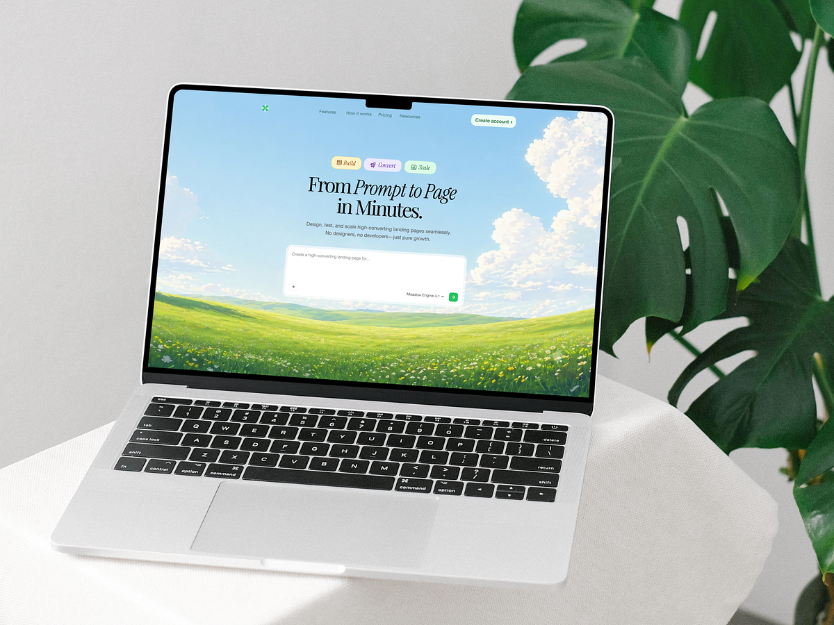 🌱 Meadow Engine — AI Page Builder Landing Page Image 0