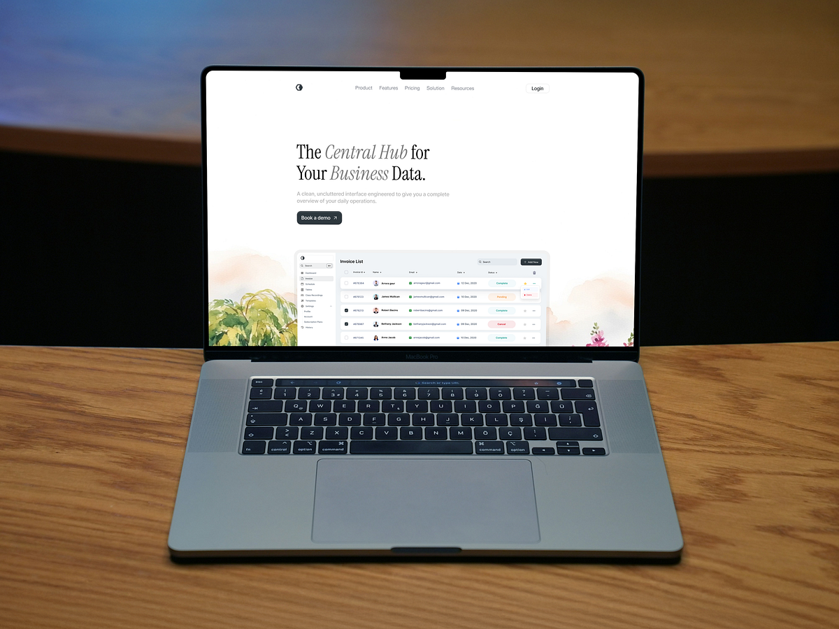📈 Central Hub — Business Data Dashboard (Framer) Image 0