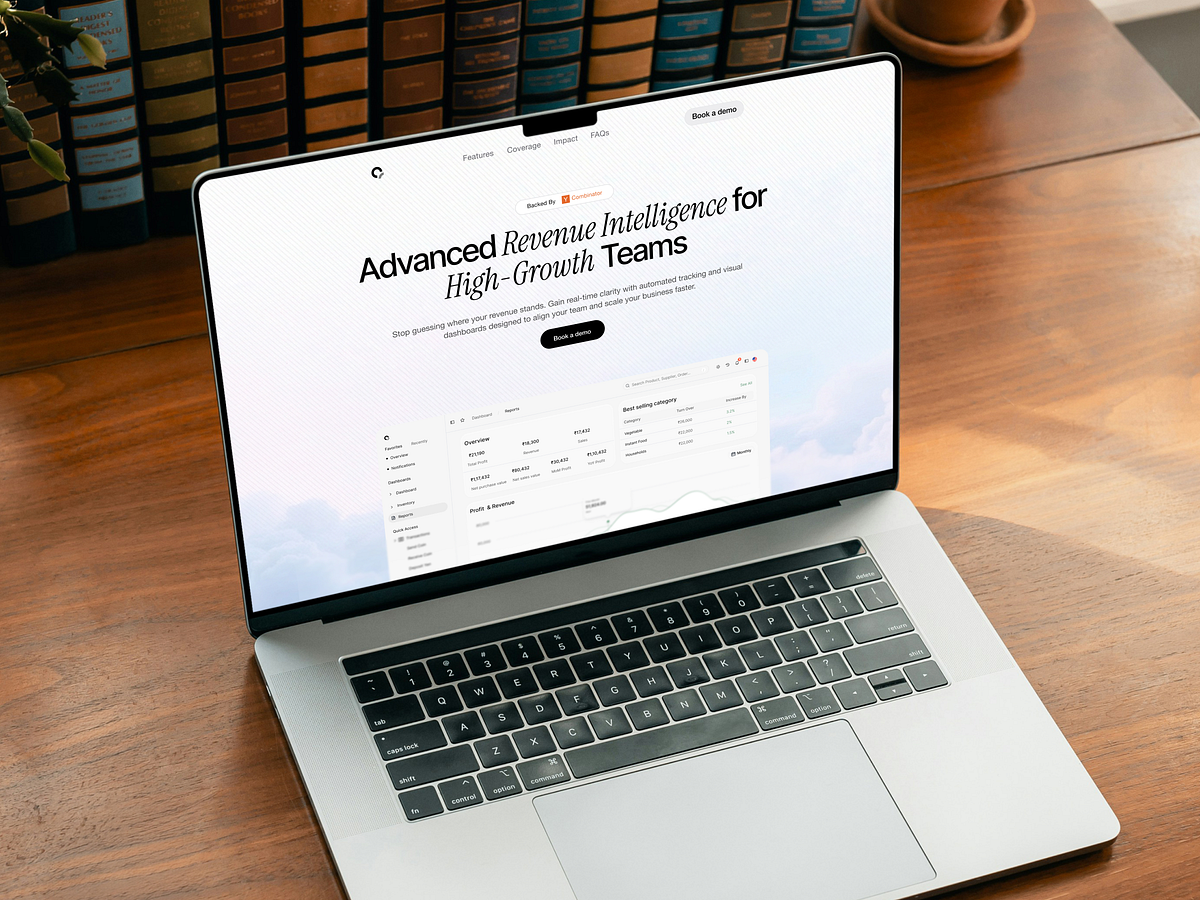 📈 Revenue Intelligence — SaaS Landing Page & Dashboard (Framer) Image 0