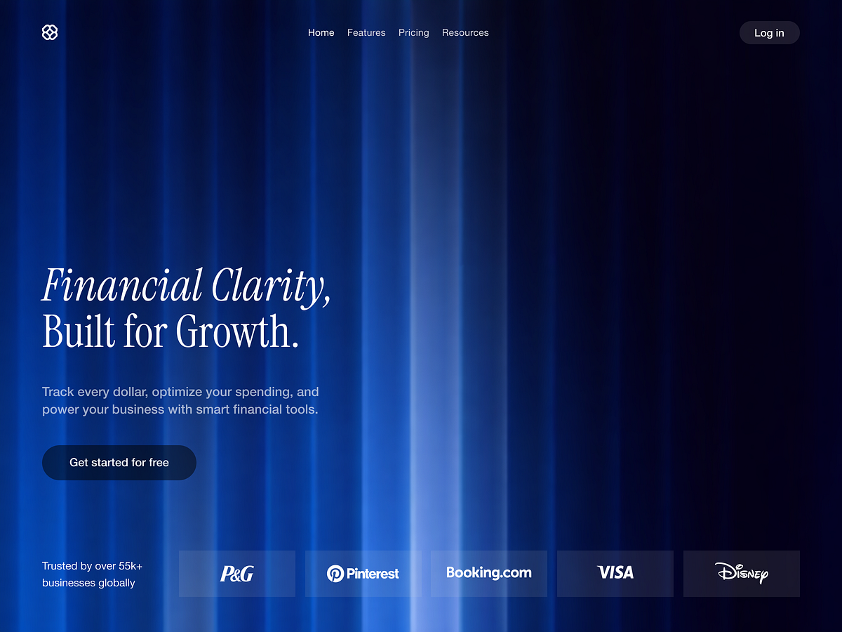 💙 Financial Clarity — Fintech Hero Section (Figma to Framer)