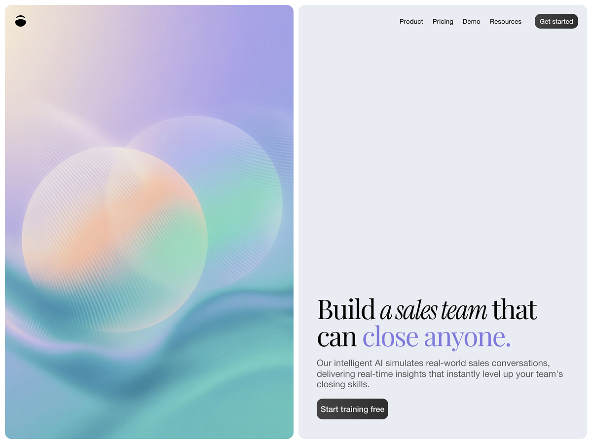 🔮 Split-Screen AI Sales Landing Page (Figma to Framer)