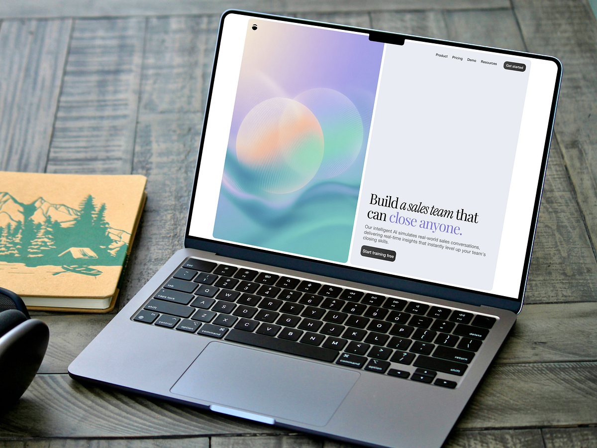 🔮 Split-Screen AI Sales Landing Page (Figma to Framer) Image 0
