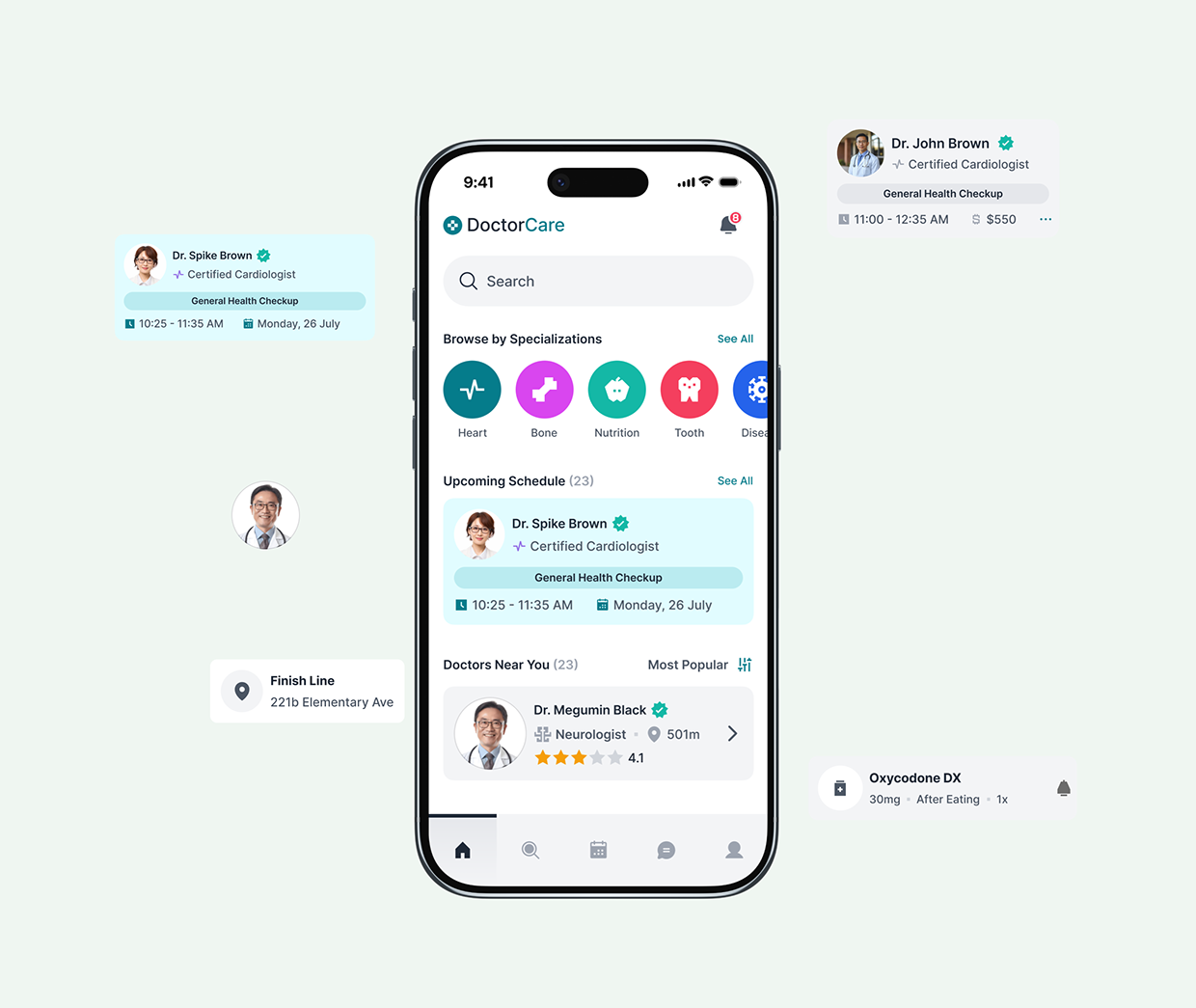 DoctorCare – Healthcare Platform UI/UX Case Study Image 2