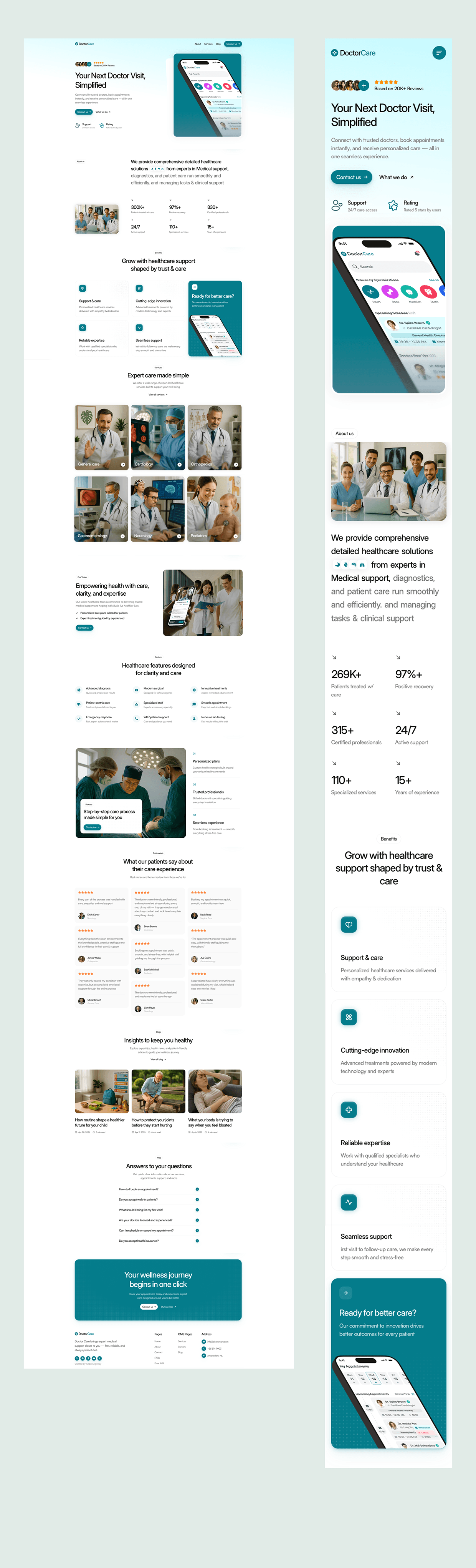 DoctorCare – Healthcare Platform UI/UX Case Study Image 5