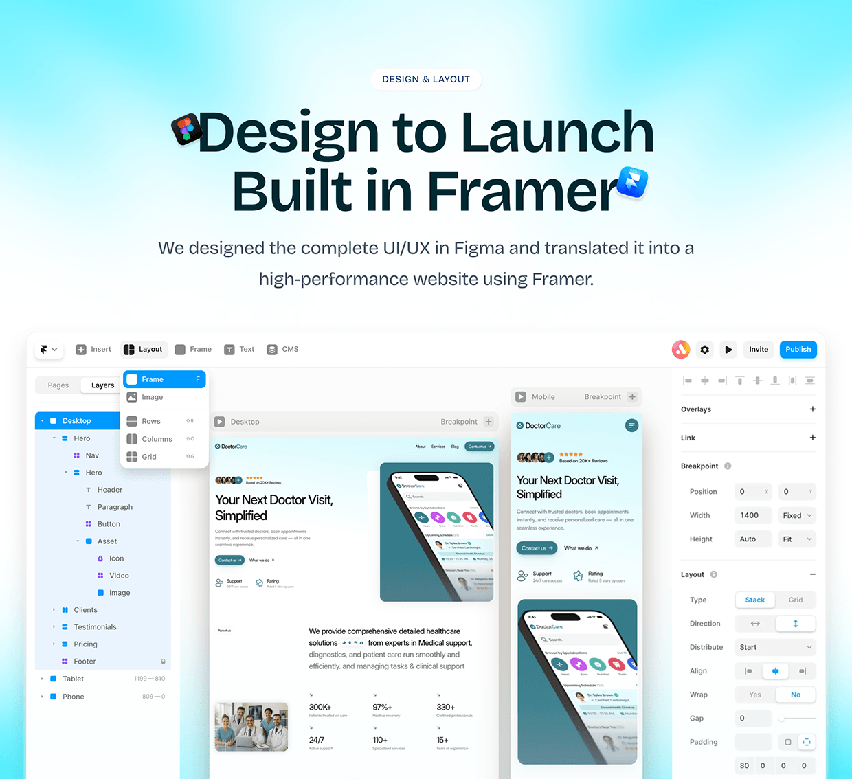DoctorCare – Healthcare Platform UI/UX Case Study Image 6