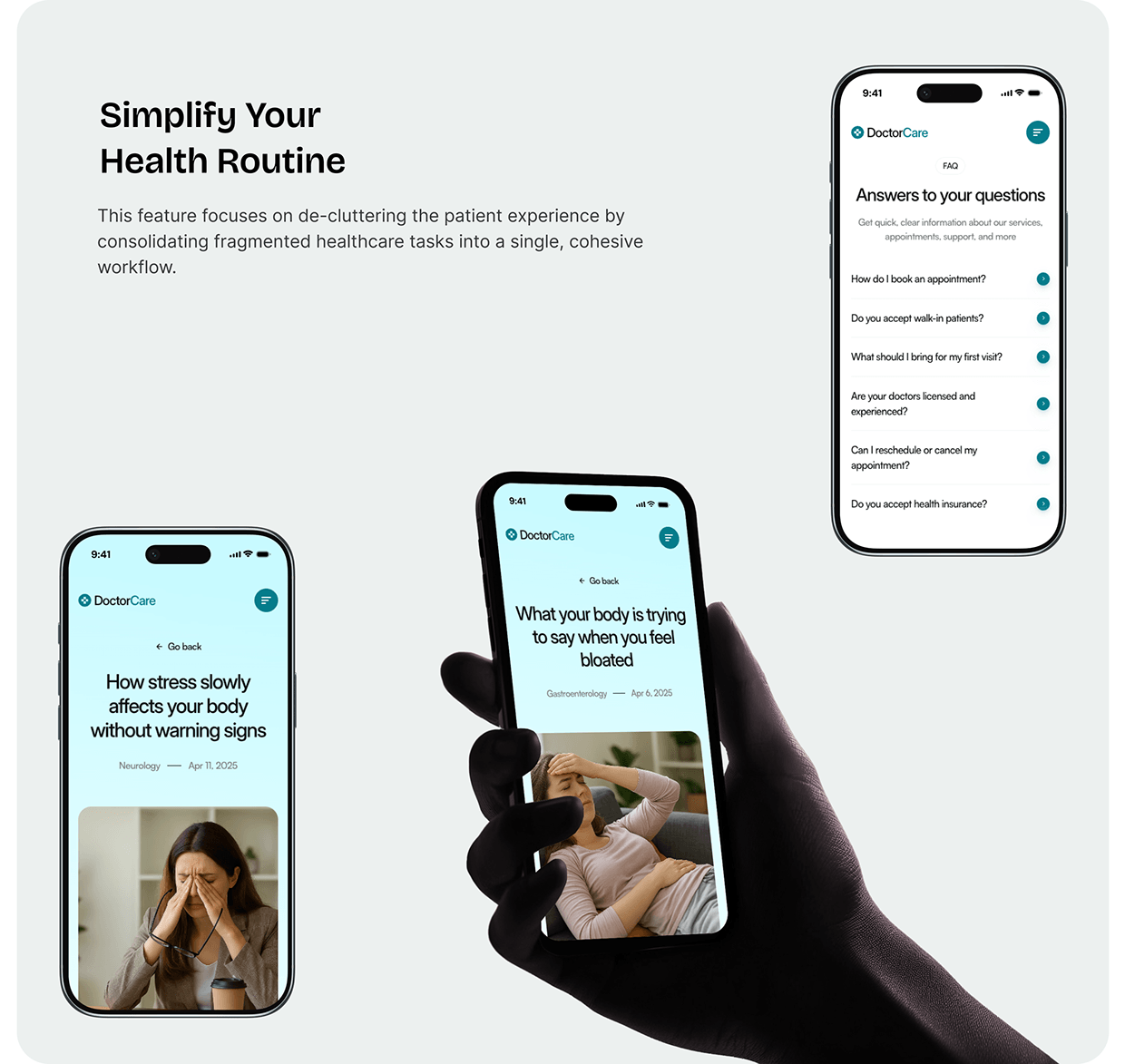DoctorCare – Healthcare Platform UI/UX Case Study Image 21