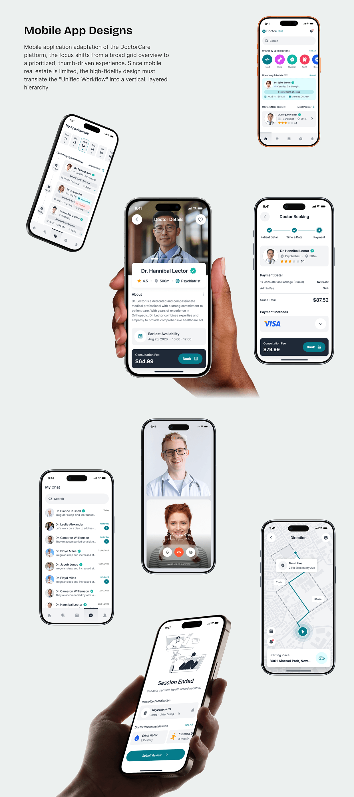 DoctorCare – Healthcare Platform UI/UX Case Study Image 25