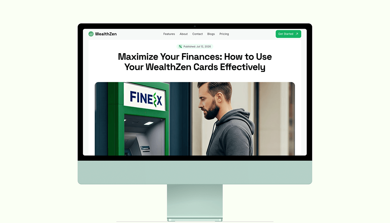 WealthZen – Finance App UI/UX Case Study Image 24