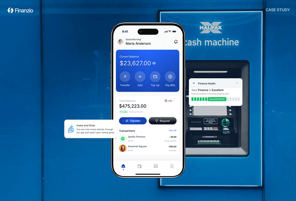 Finanzio — Finance SaaS Website Design Image 0
