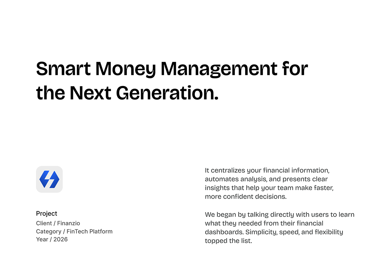 Finanzio — Finance SaaS Website Design Image 1