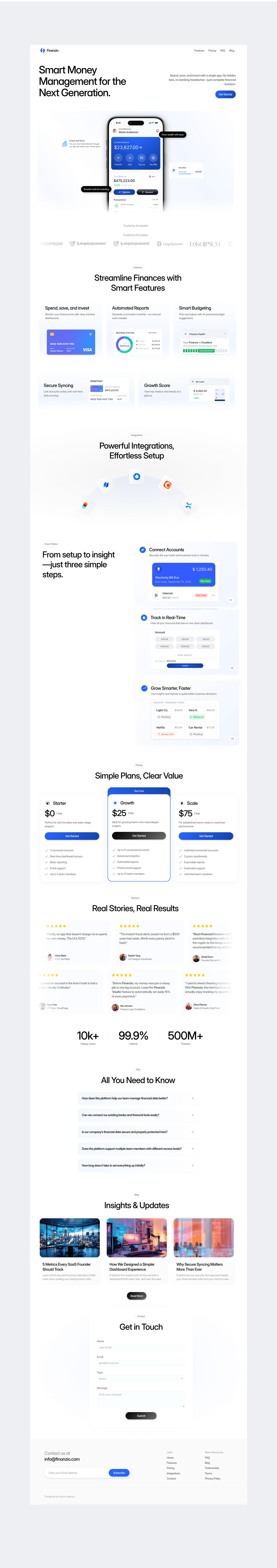 Finanzio — Finance SaaS Website Design Image 12