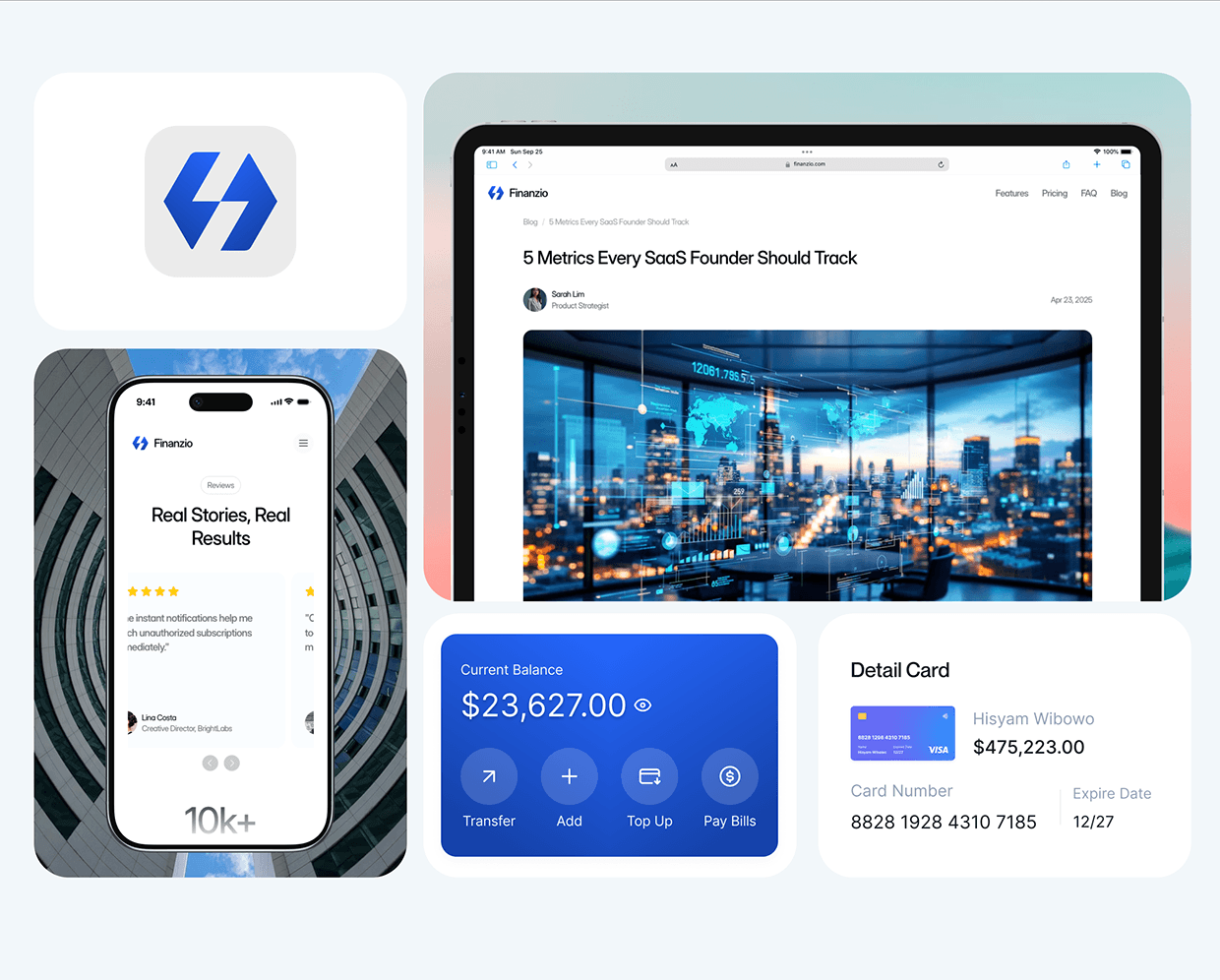 Finanzio — Finance SaaS Website Design Image 29